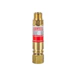 Flashback Arrestor Fuel Gas Std Flow Q/A Coupler Torch End 5/8-18 UNF