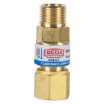 Flashback Arrestor Oxygen Standard Flow Torch End 5/8-18 UNF