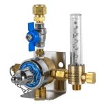 Twin Regulated outlet point - Inert Gas with flowmeter