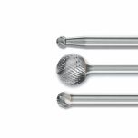 Ball Shape Burrs KUD 6mm Shank - Tungsten Carbide