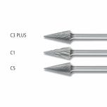 Conical Pointed Burrs SKM 6mm Shank - Tungsten Carbide
