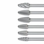 Tree Radius End Burrs RBF 6mm Shank - Tungsten Carbide