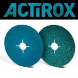 Resin Fibre Discs - ACTIROX - Ceramic Range - Maximum Stock Removal