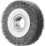 Wheel Brushes with Arbor Hole RBU - Crimped STEEL Wire - Bench & Straight Grinders - PREMIUM