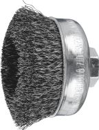 Cup Brushes TBU - Crimped STEEL Wire - Various Sizes