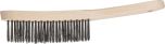 Hand Scratch Brushes HBU - STEEL Wire - Wooden Body - 350mm Long Handle Various Sizes