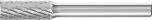 Cylindrical End Cut Burr ZYAS 6mm Shank ZYAS 0820/6 C3 PLUS