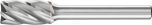 Cylindrical End Cut Burr ZYAS 6mm Shank ZYAS 1020/6 C ALU