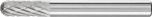 Cylindrical Radius Burr WRC 6mm Shank WRC 0616/6 C3 PLUS