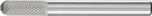 Cylindrical Radius Burr WRC 6mm Shank WRC 0616/6 MICRO