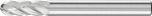 Cylindrical Radius Burr WRC 6mm Shank WRC 0616/6 C NON-FERROUS