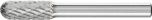Cylindrical Radius Burr WRC 6mm Shank WRC 0820/6 C3 PLUS