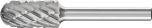Cylindrical Radius Burr WRC 6mm Shank WRC 1225/6 C NON-FERROUS
