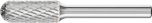 Cylindrical Radius Burr WRC 6mm Shank WRC 1025/6 C3 PLUS
