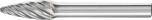 Tree Radius End Burr RBF 6mm Shank RBF 0618/6 INOX