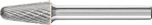 Conical Radius End Burr KEL 6mm Shank KEL 1020/6 C3 PLUS