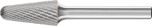 Conical Radius End Burr KEL 6mm Shank KEL 1225/6 C3 PLUS