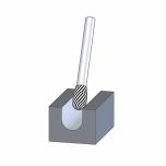 Oval Shape Burr TRE 6mm Shank TRE 0813/6 C3 PLUS