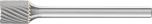 Miniature Burr ZYAS 3mm Shank - Cylindrical End Cut ZYAS 0607/3 C5