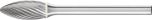 Miniature Burr B 3mm Shank - Flame Shape B 0613/3 C5