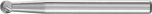 Miniature Burr KUD 3mm Shank - Ball Shape KUD 0302/3 C5