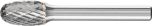 Oval Shape Burr TRE 1/4" Shank SE-3 TRE 1016/6.35 TOUGH