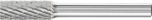 Cylindrical Burr ZYA 1/4" Shank SA-2 ZYA 7.9x19x6.35 C3 PLUS