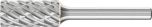 Cylindrical Burr ZYA 1/4" Shank SA-5 ZYA 12.7x25.4x6.35 STEEL