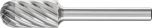 Cylindrical Radius Burr WRC 1/4" Shank SC-3 WRC 9.5x19x6.35 INOX