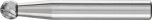 Ball Shape Burr KUD 1/4" Shank SD-1 KUD 6.35x4.8x6.35 C3 PLUS