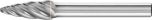 Tree Radius Burr RBF 1/4" Shank SF-1 RBF 6.35x15.9x6.35 C ALU