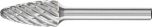 Tree Radius Burr RBF 1/4" Shank SF-5 RBF 12.7x25.4x6.35 STEEL