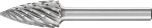 Pointed Tree Burr SPG 1/4" Shank SG-5 SPG 12.7x25.4x6.35 STEEL