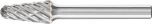 Cone Radius End Burr KEL 1/4" Shank SL-3 KEL 9.9x30.3x6.35 STEEL