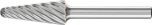 Cone Radius End Burr KEL 1/4" Shank SL-5 KEL 12.7x28.6x6.35 INOX
