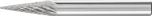 Pointed Cone Burr SKM 1/4" Shank SM-1 SKM 6.35x19x6.35 C3 PLUS