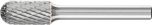 Cylindrical Radius Extended Burr 1/4" Shank SC-5 L4 WRC 12.7x25.4x6.35-150 C3 PLUS