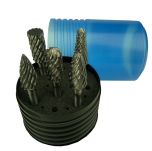 5pc Burr Set 1/4" Shank - Tungsten Carbide - Cut STEEL