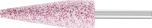 A Shape 1/4" Shank Aluminium Oxide - Pink - M Hardness A1 6.3 ADW 30 M 5 V