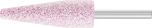 A Shape 1/4" Shank Aluminium Oxide - Pink - O Hardness A1 6.3 AR 30 O 5 V
