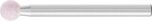 B Shape 1/8" 3.1mm Shank Aluminium Oxide - Pink - O Hardness B123 3.1 AR 100 O 5 V