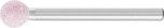 B Shape 1/8" 3.1mm Shank Aluminium Oxide - Pink - O Hardness B125 3.1 AR 100 O 5 V