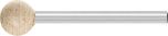 POLIFLEX Mounted Point 3mm shank Leather Type PF KU 08/3 AW 120 LR