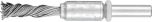 Pencil Brush 6mm Shaft Mounted - SINGLETWIST Knot STEEL Wire PBGS 1010/6 ST 0.50