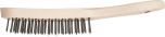 Hand Scratch Brush - STEEL Wire - Wooden Body 290mm HBU 50 ST 0.35
