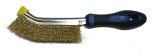 Curved Hand Scratch Brush HBG - Economy - Plastic Handle - 265mm HBG 10 MES PSF Brass