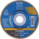 POLIFAN Flap Disc GP Aluminium Oxide - STEEL / INOX PFC 125 A 80 PSF