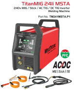 Titan 241iMSTA 200Amp Mig / Stick / AC/DC Tig Welder 4 IN 1