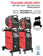 Titan 353SMST 350Amp Mig / Stick / Dc Tig Welder (Air Cooled) Twin Pulse