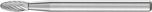 Miniature Burrs B 3mm Shank - Flame Shape - Tungsten Carbide